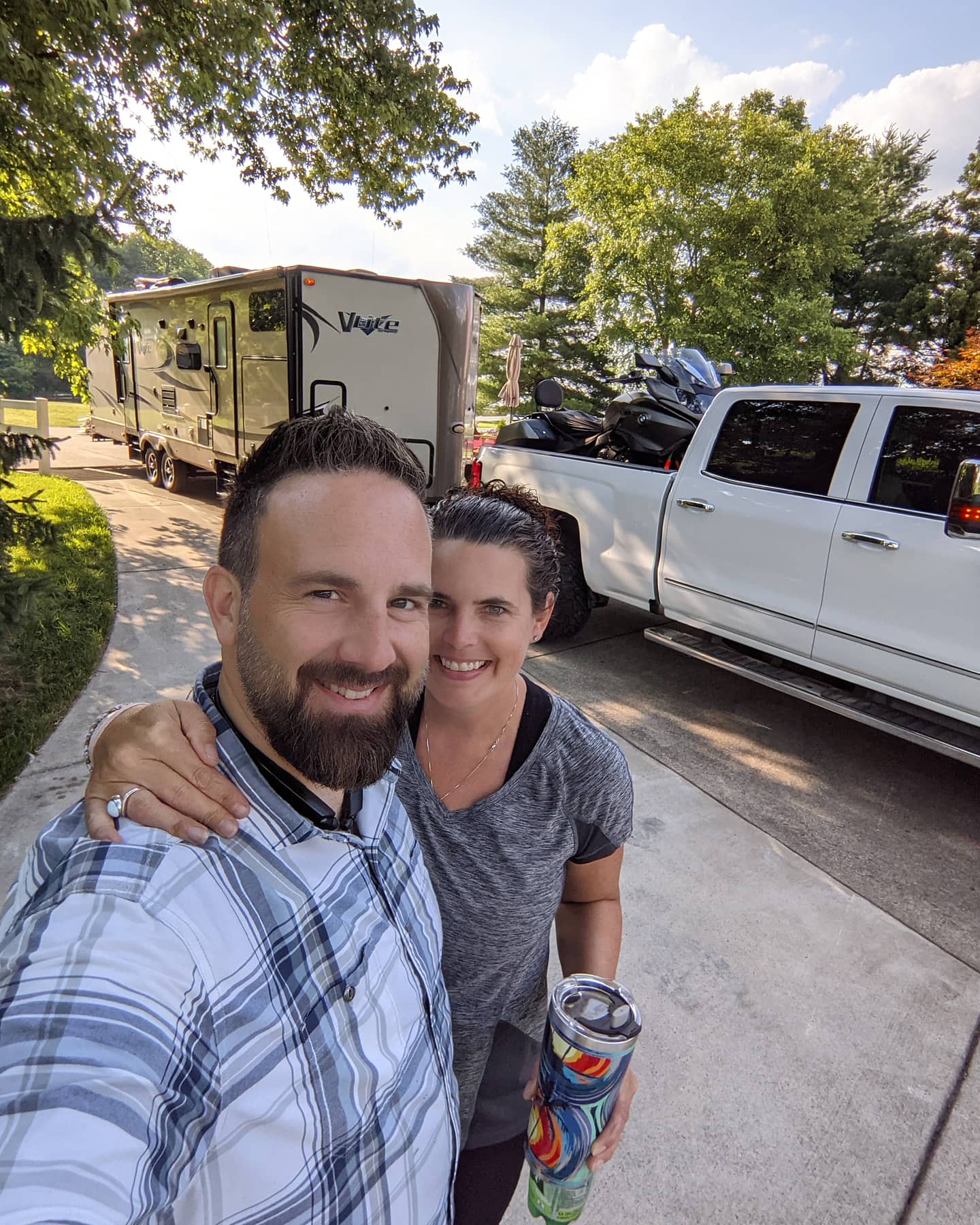 Jason and Kristie camping