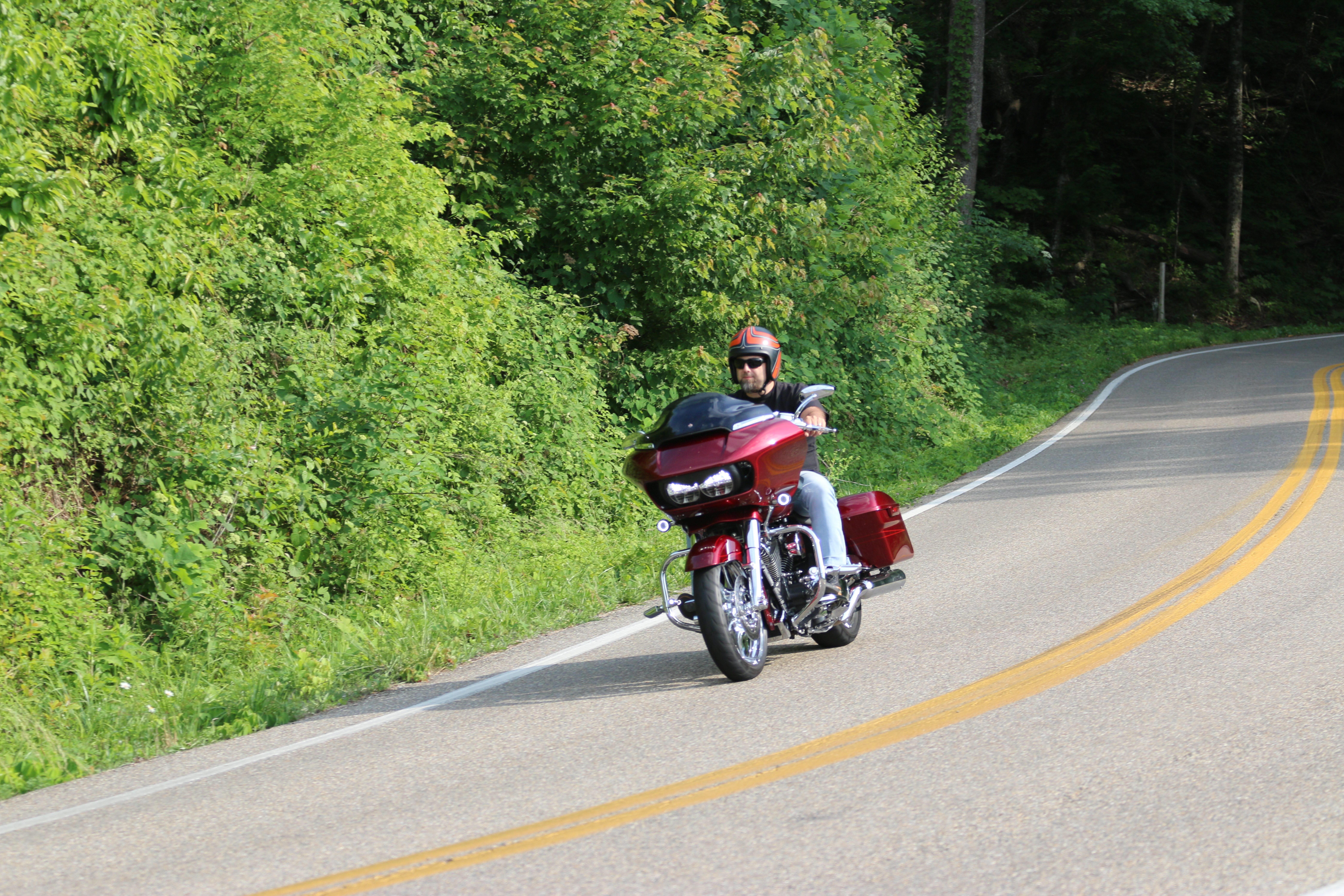 Jason on his motorcycle