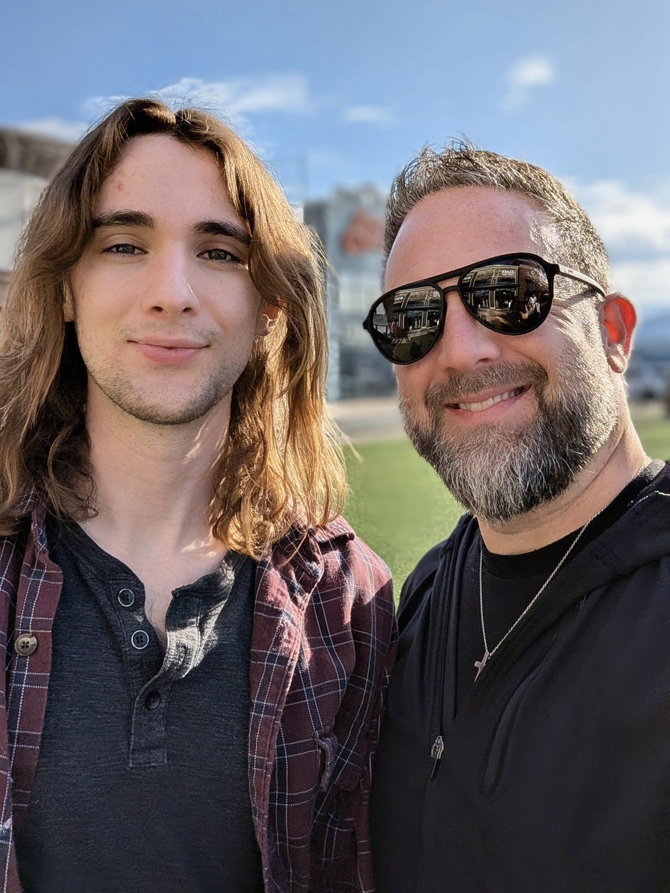 Jason with his son