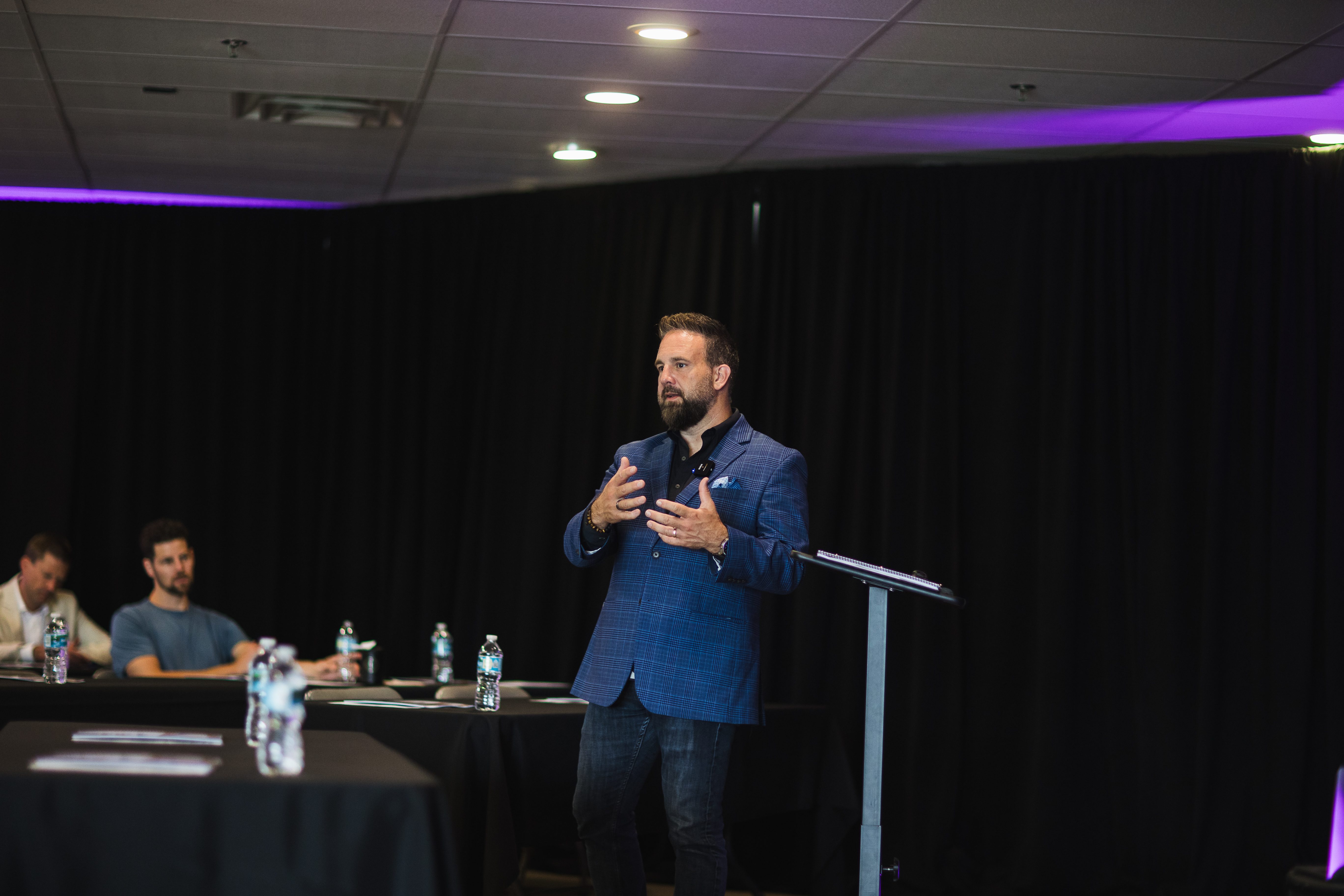 The Real Jason Duncan delivering a keynote on stage